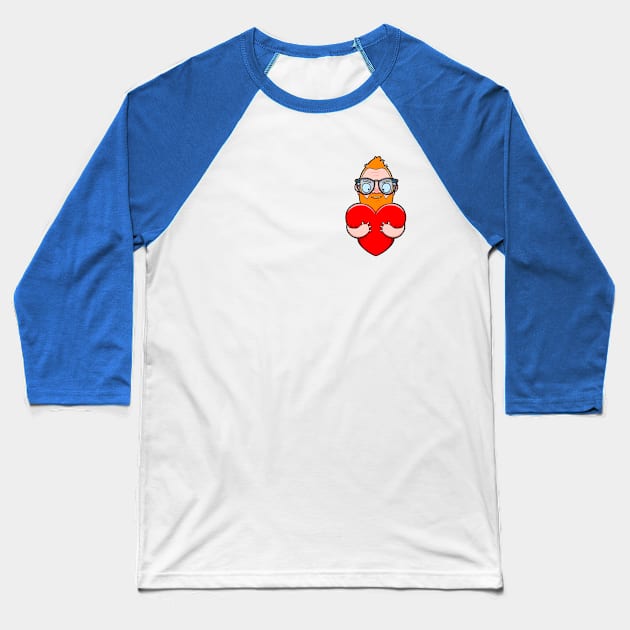 Hot Ginger Daddy Hug Baseball T-Shirt by LoveBurty